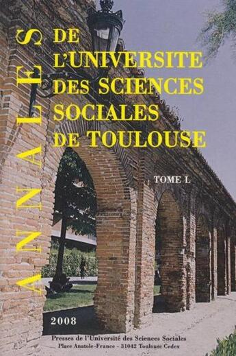 Couverture du livre « Annales UT1 capitole t.L (édition 2018) » de  aux éditions Putc