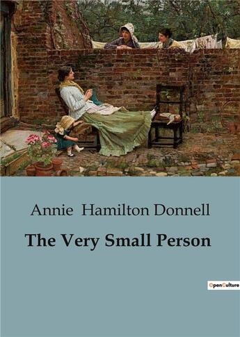 Couverture du livre « The very small person » de Hamilton Donnell A. aux éditions Culturea