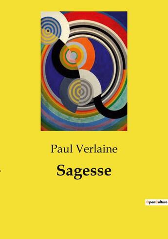 Couverture du livre « Sagesse » de Paul Verlaine aux éditions Culturea