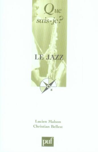 Couverture du livre « Le jazz (7e édition) » de Malson Lucien / Bell aux éditions Que Sais-je ?