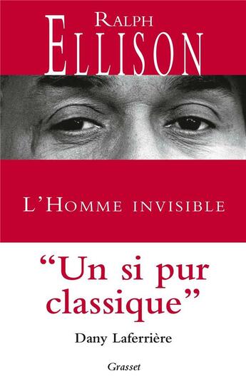 Couverture du livre « L'homme invisible » de Ralph Ellison aux éditions Grasset Et Fasquelle