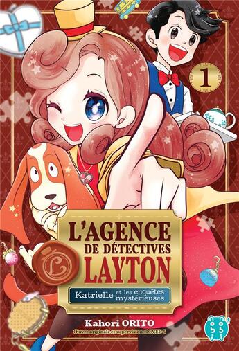 Couverture du livre « L'agence de détectives Layton ; Katrielle et les enquêtes mystérieuses Tome 1 » de Kahori Orito aux éditions Nobi Nobi