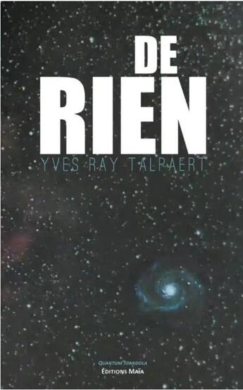 Couverture du livre « De rien » de Yves Ray Talpaert aux éditions Editions Maia