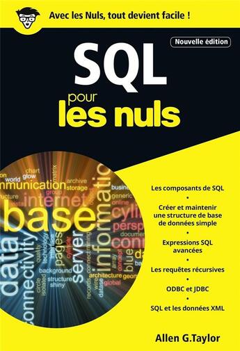 Couverture du livre « SQL pour les nuls (3e édition) » de Allen G. Taylor aux éditions First Interactive