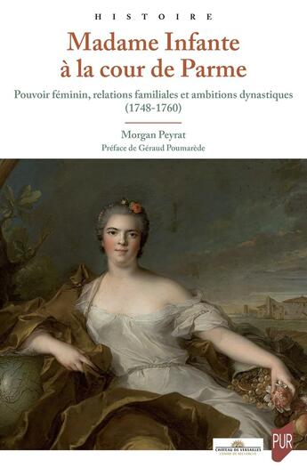 Couverture du livre « Madame Infante à la cour de Parme : Pouvoir féminin, relations familiales et ambitions dynastiques (1748-1760) » de Morgan Peyrat aux éditions Pu De Rennes