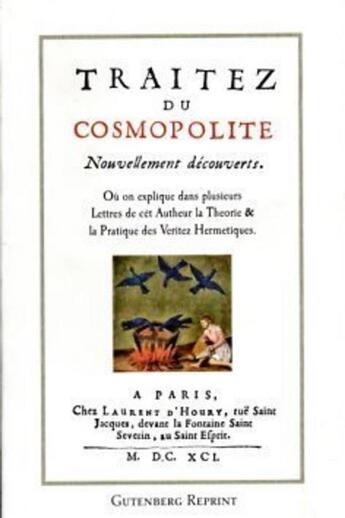 Couverture du livre « Cosmopolite ou nouvelle lumière chymique » de  aux éditions Gutemberg