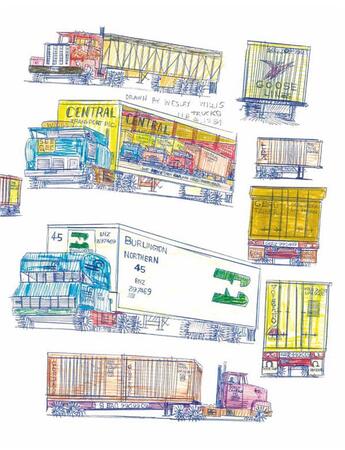 Couverture du livre « Trucks » de Wesley Willis aux éditions Nieves