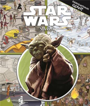 Couverture du livre « CHERCHE ET TROUVE GEANT t.2 ; Star Wars saga » de  aux éditions Pi Kids