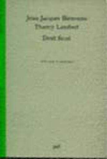 Couverture du livre « Droit fiscal (3e ed) (3e édition) » de Bienvenu Jean-Jacque aux éditions Puf