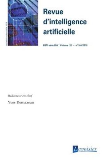 Couverture du livre « Revue d'intelligence artificielle RSTI série RIA volume 32 n° 5-6 ; septembre-décembre 2018 » de  aux éditions Hermes Science Publications