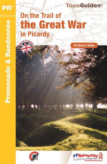 Couverture du livre « On the trail of the great war paths in Picardy » de  aux éditions Ffrp