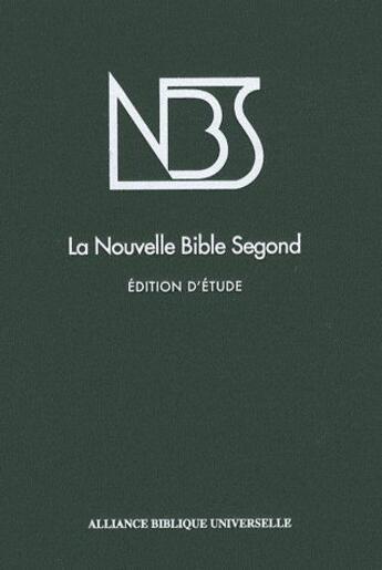 Couverture du livre « La nouvelle Bible Segond » de  aux éditions Bibli'o