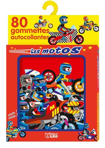 Couverture du livre « Gommettes les motos » de  aux éditions Lito