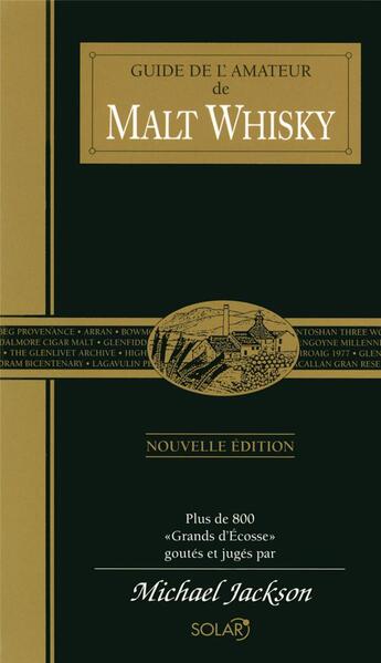 Couverture du livre « Guide de l'amateur de malt whisky » de  aux éditions Solar