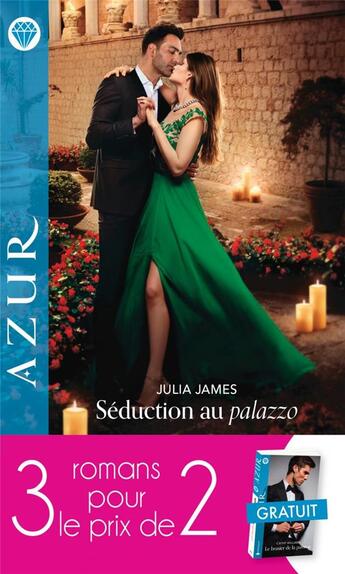 Couverture du livre « Séduction au palazzo ; l'hiver d'une princesse ; le brasier de la passion » de Julia James et Leah Ashton et Cathy Williams aux éditions Harlequin