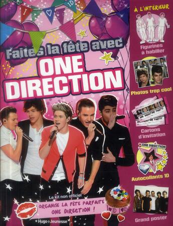 Couverture du livre « Faites la fête avec one direction » de  aux éditions Hugo Jeunesse