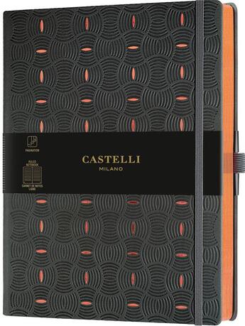 Couverture du livre « Carnet c&g très grand format ligné grain riz copper » de  aux éditions Castelli Milano