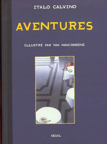 Couverture du livre « Aventures » de Calvino/Nascimbene aux éditions Seuil Jeunesse