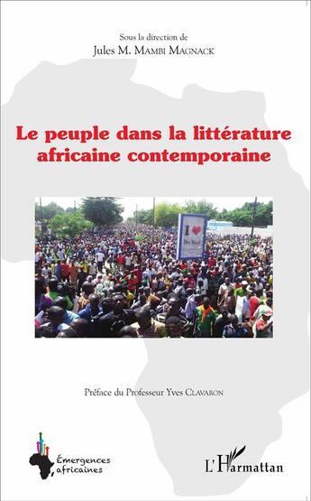 Couverture du livre « Le peuple dans la littérature africaine contemporaine » de Mambi Magnack Jules aux éditions L'harmattan