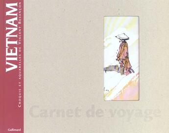 Couverture du livre « Vietnam - croquis et aquarelles » de Vincent Besancon aux éditions Gallimard-loisirs