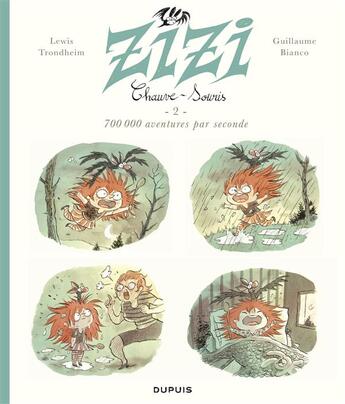 Couverture du livre « Zizi Chauve-souris Tome 2 : 700 000 aventures par seconde » de Lewis Trondheim et Guillaume Bianco aux éditions Dupuis