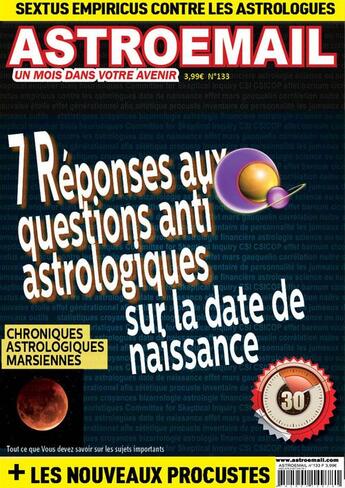 Couverture du livre « Astroemail 133 - mai 2014 » de Claude Thebault aux éditions Astroemail