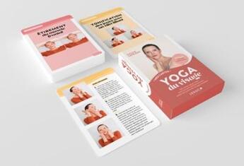 Couverture du livre « Mes cartes yoga du visage » de Sylvie Lefranc aux éditions Leduc