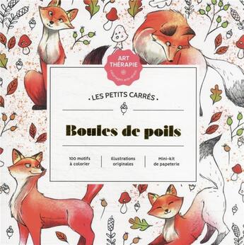 Couverture du livre « Art-thérapie ; les petits carrés ; boules de poils » de Diane Dufour aux éditions Hachette Heroes