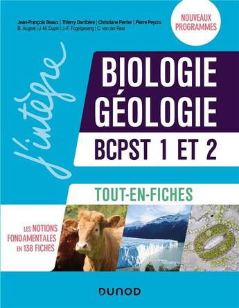 Couverture du livre « Biologie et geologie tout en fiches - bcpst 1 et 2 - 2e ed. » de Perrier/Beaux/Peycru aux éditions Dunod