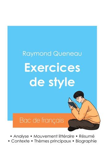 Couverture du livre « Réussir son Bac de français 2024 : Analyse de l'ouvrage Exercices de style de Raymond Queneau » de Raymond Queneau aux éditions Bac De Francais