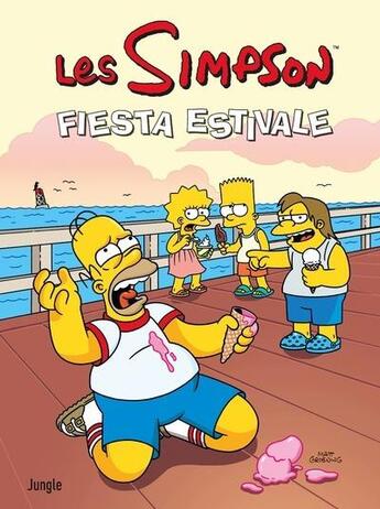 Couverture du livre « Les Simpson Tome 45 : fiesta estivale » de Matt Groening aux éditions Jungle