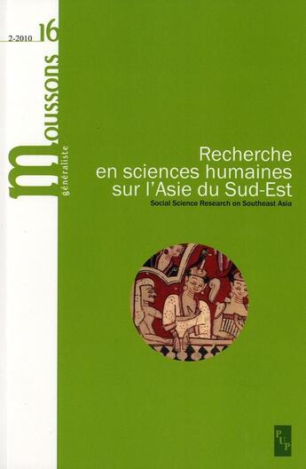 Couverture du livre « Recherche en sciences humaines sur l asie du sud est » de  aux éditions Pu De Provence