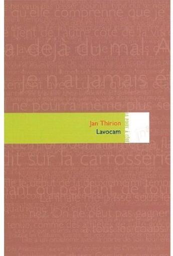 Couverture du livre « Lavocam » de Jan Thirion aux éditions Editions In8