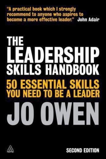 Couverture du livre « The Leadership Skills Handbook » de Jo Owen aux éditions Kogan Page Digital