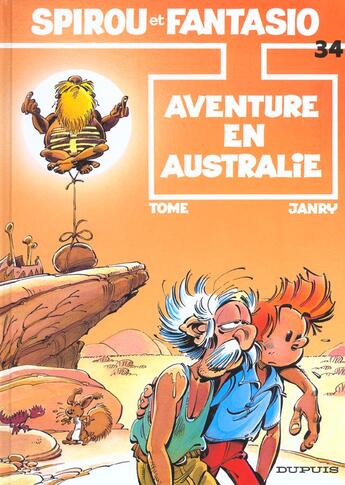 Couverture du livre « Spirou et Fantasio Tome 34 : aventure en Australie » de Tome et Janry aux éditions Dupuis