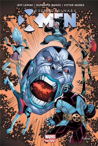 Couverture du livre « Extraordinary X-Men t.2 : les guerres d'Apocalypse » de Victor Ibanez et Jeff Lemire et Humberto Ramos aux éditions Panini