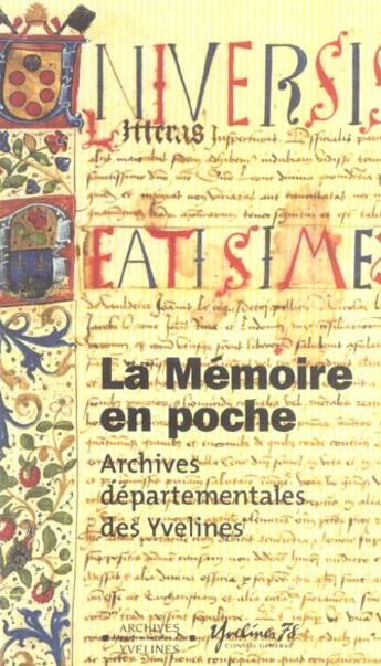 Couverture du livre « Memoire en poche (la) » de  aux éditions Somogy