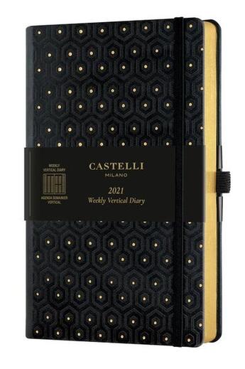 Couverture du livre « Agenda 2021 semainier vertical grand format c&g honeycomb » de  aux éditions Castelli Milano