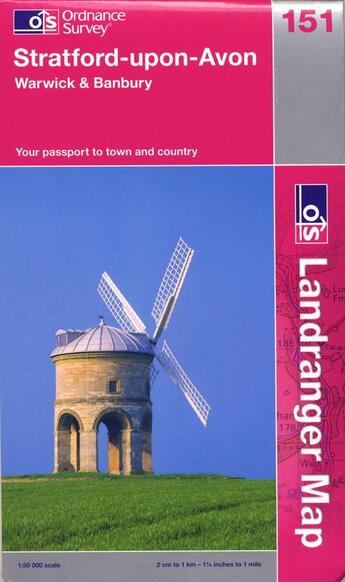 Couverture du livre « Stratford-upon-avon » de  aux éditions Ordnance Survey