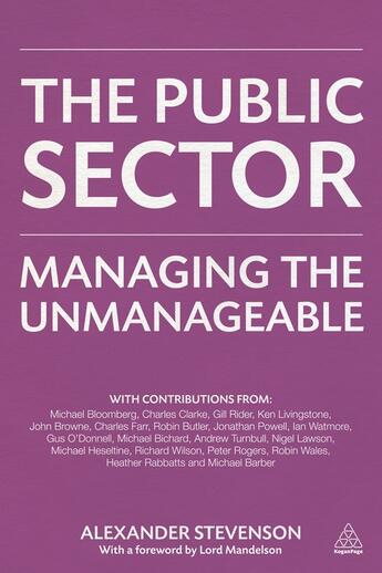 Couverture du livre « The Public Sector » de Stevenson Alexander aux éditions Kogan Page Digital