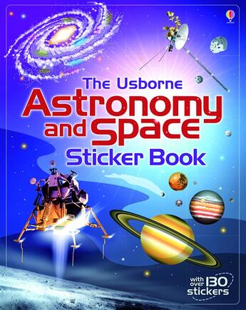 Couverture du livre « Astronomy and space ; sticker book » de Emily Bome aux éditions Usborne