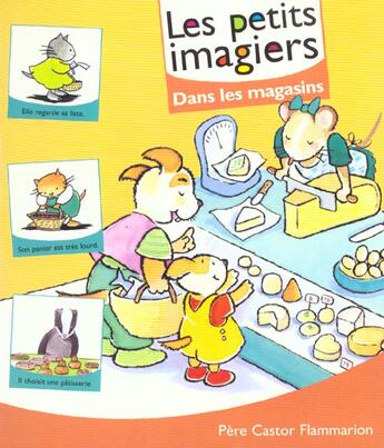 Couverture du livre « Dans les magasins - petits imagiers » de Anne Fronsacq aux éditions Pere Castor