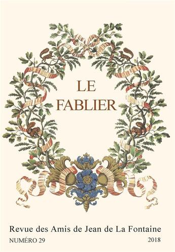 Couverture du livre « Le fablier, n 29/2018. la fontaine et la jeunesse. la fontaine et la » de For Dandrey Patrick aux éditions Pu De Reims