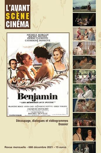 Couverture du livre « L'avant-scene cinema n 688 : benjamin ou les memoires d'un puceau - decembre 2021 » de  aux éditions Alice Edition