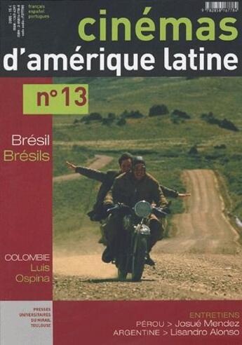 Couverture du livre « Cinémas d'Amérique latine t.13 » de  aux éditions Pu Du Midi