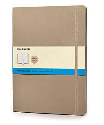 Couverture du livre « Carnet kaki/beige couverture souple très grand format pag pointillé » de Moleskine aux éditions Moleskine Papet