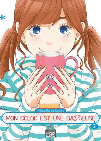 Couverture du livre « Mon coloc est une gameuse Tome 2 » de Renjuro Kindaichi aux éditions Delcourt