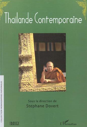 Couverture du livre « THAÏLANDE CONTEMPORAINE » de Stephane Dovert aux éditions L'harmattan