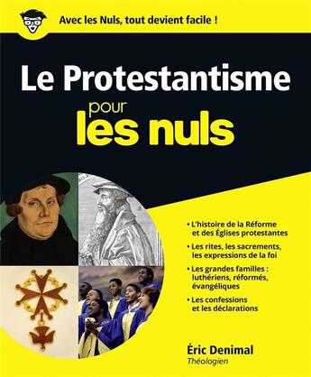 Couverture du livre « Le protestantisme pour les nuls » de Eric Denimal aux éditions First