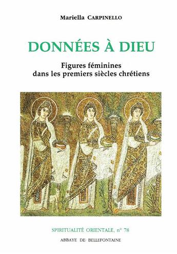 Couverture du livre « Données à dieu » de Carpinello M aux éditions Bellefontaine